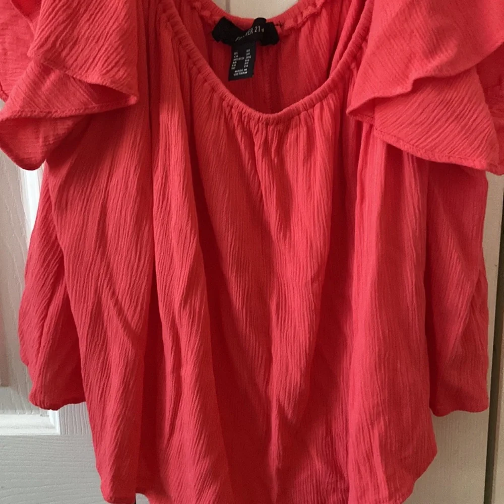 Forever 21 Plus Size Crop Top Off The Shoulder - Picture 2 of 6